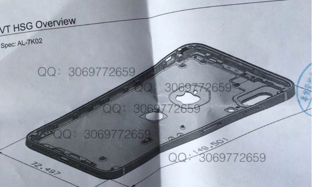 Нова схема за дизайна на iPhone 8 сочи вертикална двойна камера и Touch ID върху алуминиев корпус