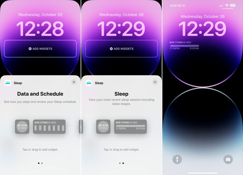 iOS 16.2 ще добави нов уиджет за проследяване на съня на заключения екран